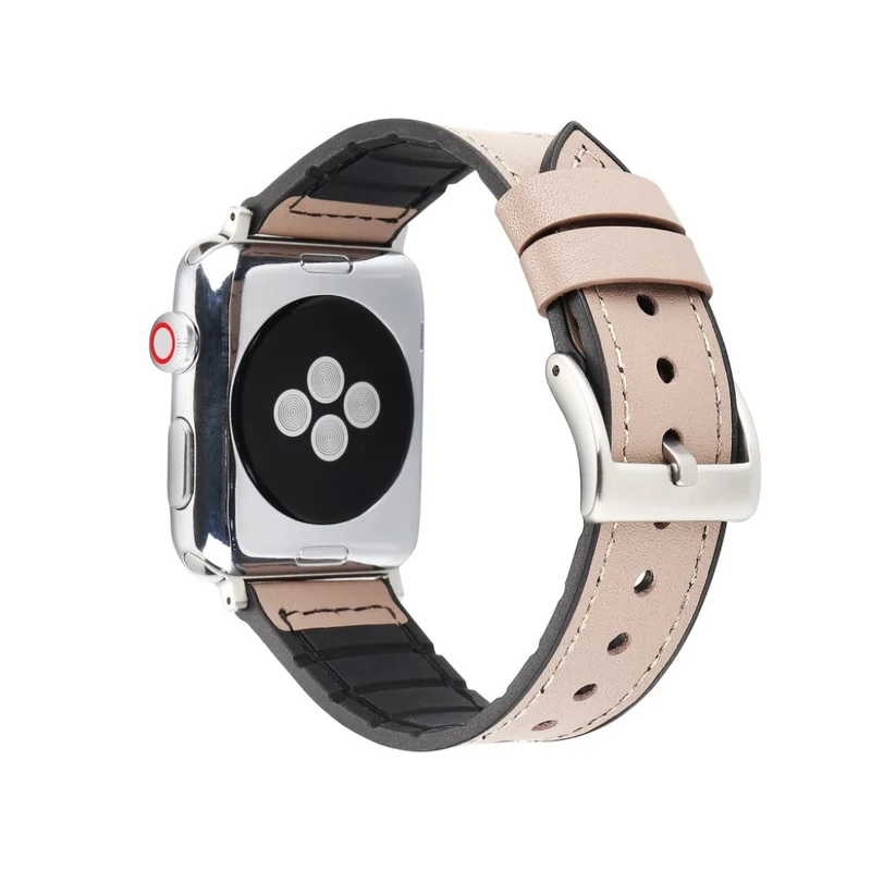 Sehr haltbar Apple Kunstleder und Silikon / TPU armband