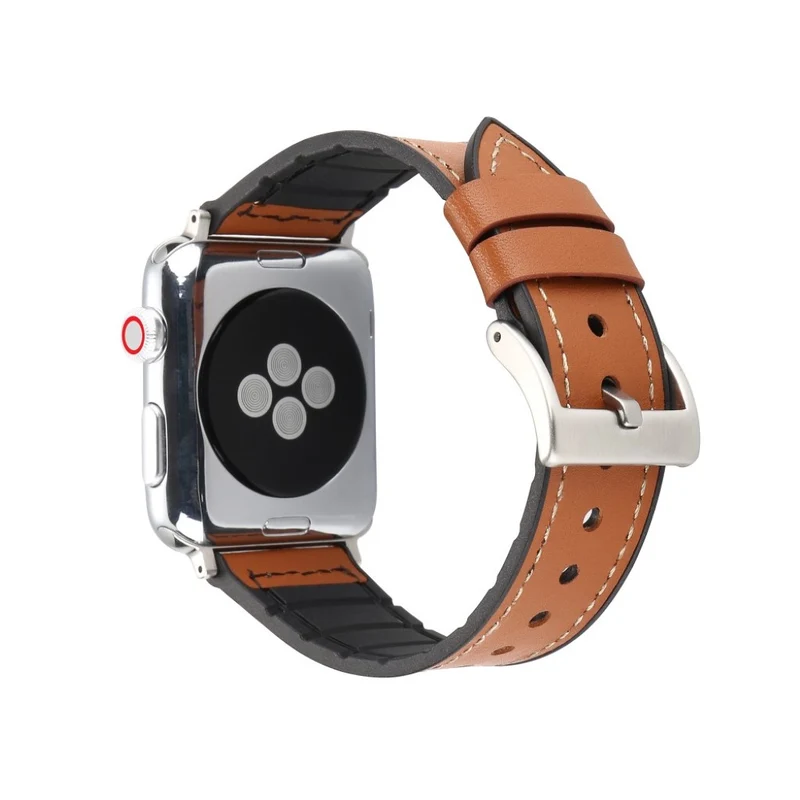 Sehr haltbar Apple Kunstleder und Silikon / TPU armband