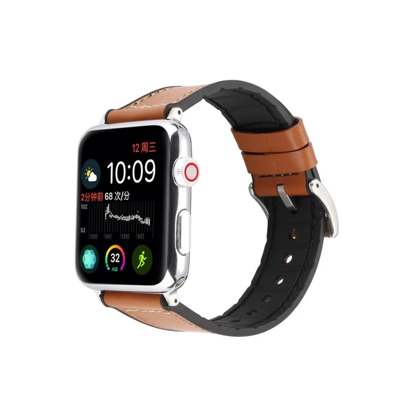 Sehr haltbar Apple Kunstleder und Silikon / TPU armband