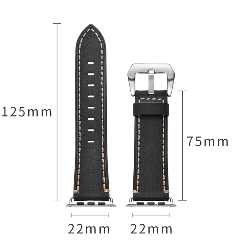 Apple Watch Series 5 40mm / Apple Watch 40mm Echtes Leder armband