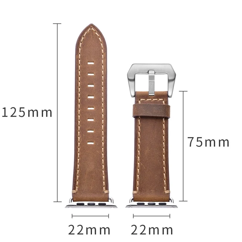 Apple Watch Series 5 40mm / Apple Watch 40mm Echtes Leder armband