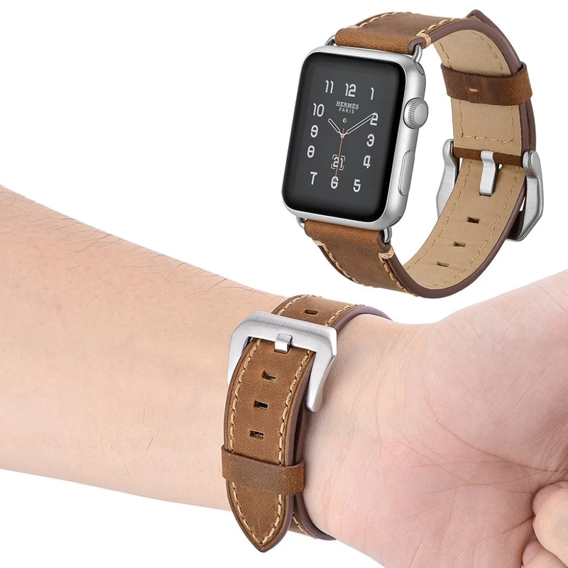Apple Watch Series 5 40mm / Apple Watch 40mm Echtes Leder armband