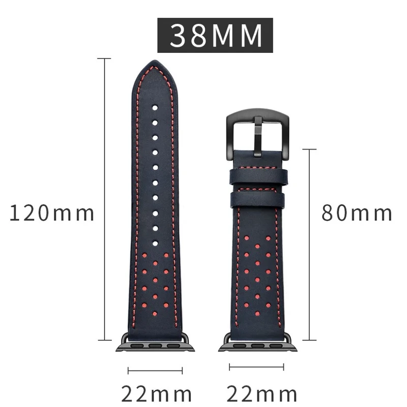 Apple Watch Series 5 40mm / Apple Watch 40mm Echtes Leder armband