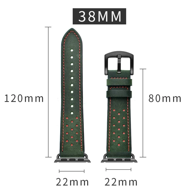 Apple Watch Series 5 40mm / Apple Watch 40mm Echtes Leder armband