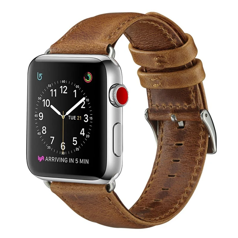 Süß Apple Watch Series 4 44mm Echtes Leder armband