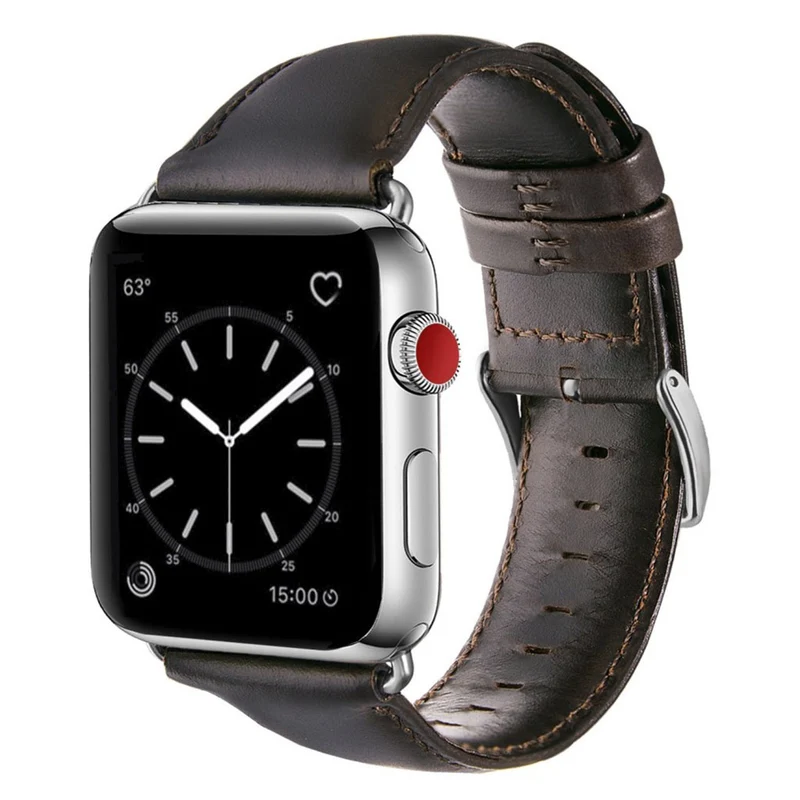 Süß Apple Watch Series 4 44mm Echtes Leder armband
