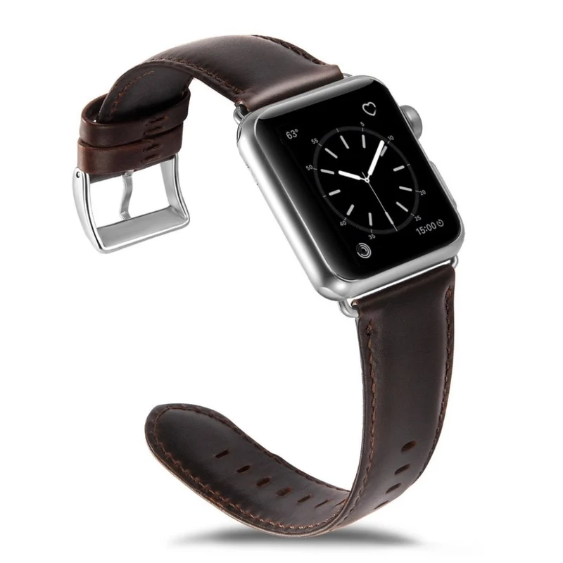 Süß Apple Watch Series 4 44mm Echtes Leder armband