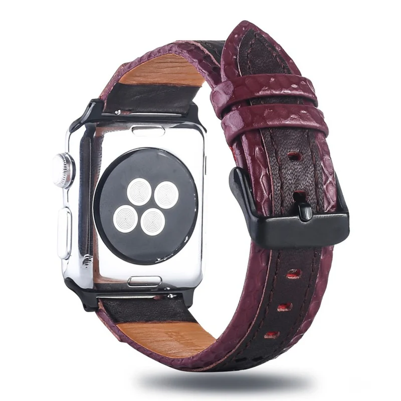 Süß Apple Watch Series 4 44mm Echtes Leder armband