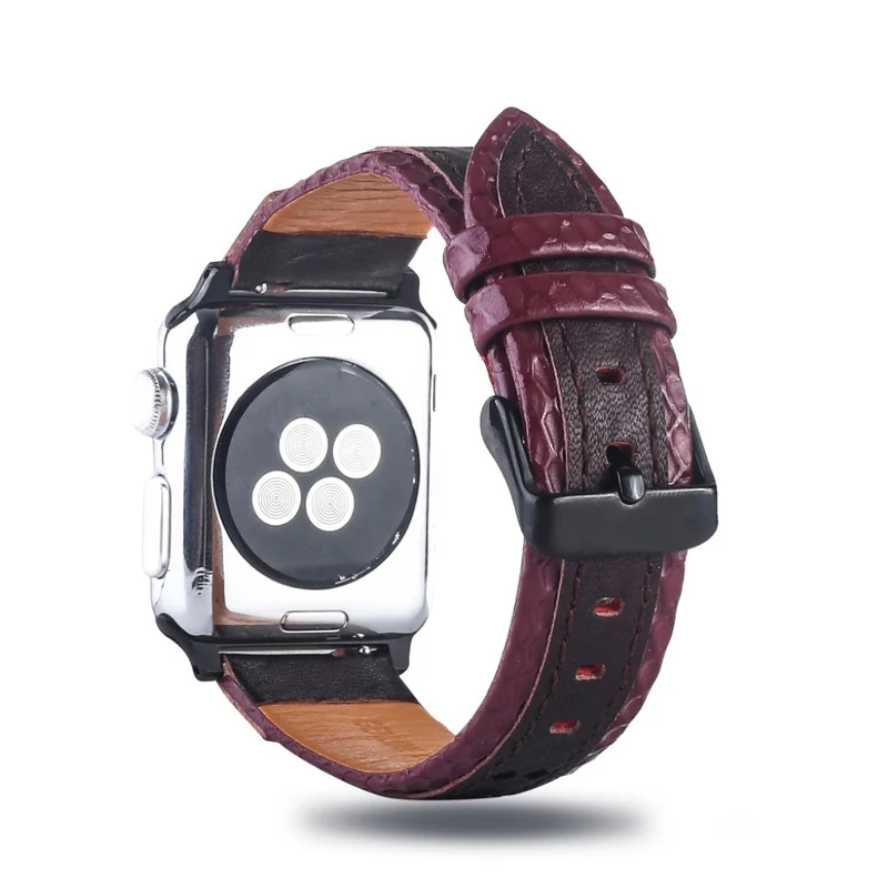 Süß Apple Watch Series 4 44mm Echtes Leder armband