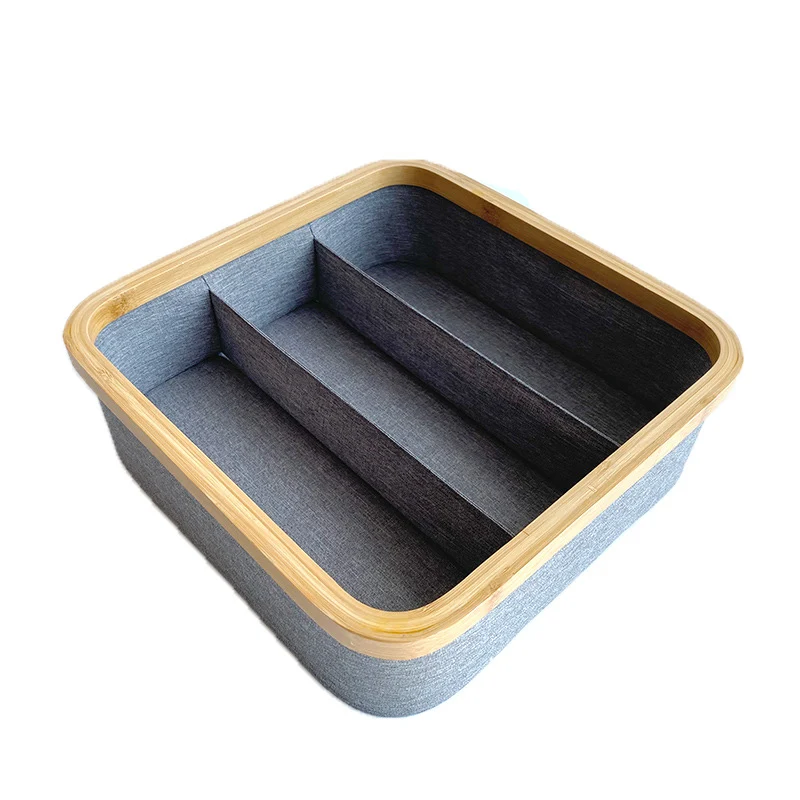 Multi-Sektionales Bambus-Storage-Tablett Karnz