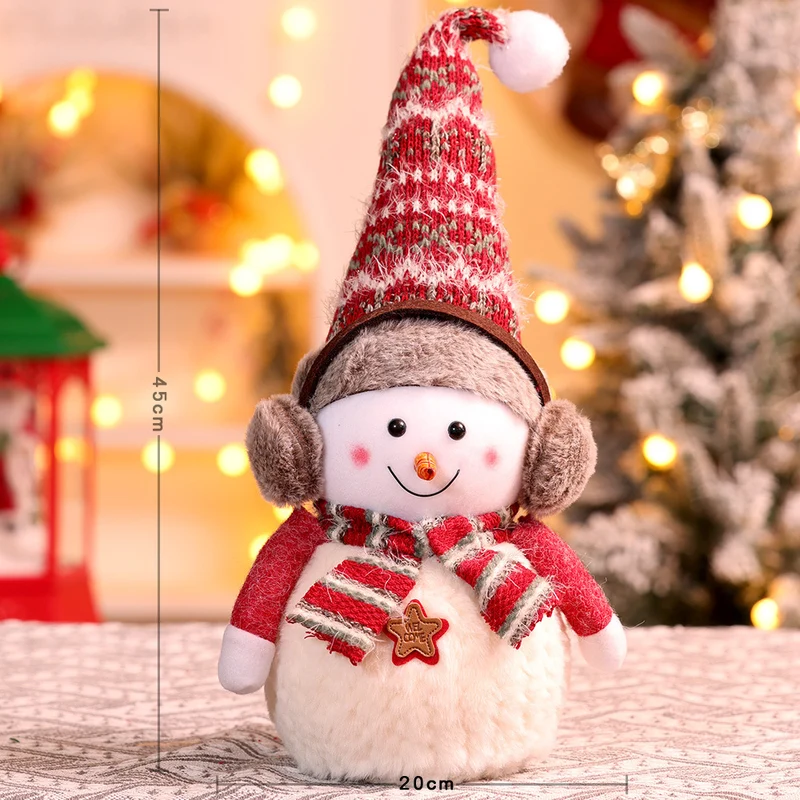 Dekorative Plüsch-Schneemann-Figur