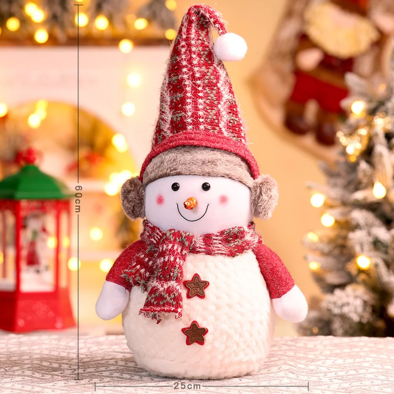 Dekorative Plüsch-Schneemann-Figur