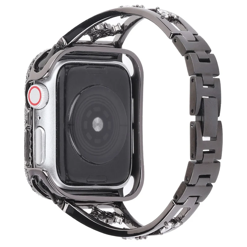 Süß Apple Watch Series 7 41mm Metall und Strass armband