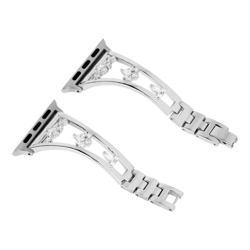 Süß Apple Watch Series 7 41mm Metall und Strass armband