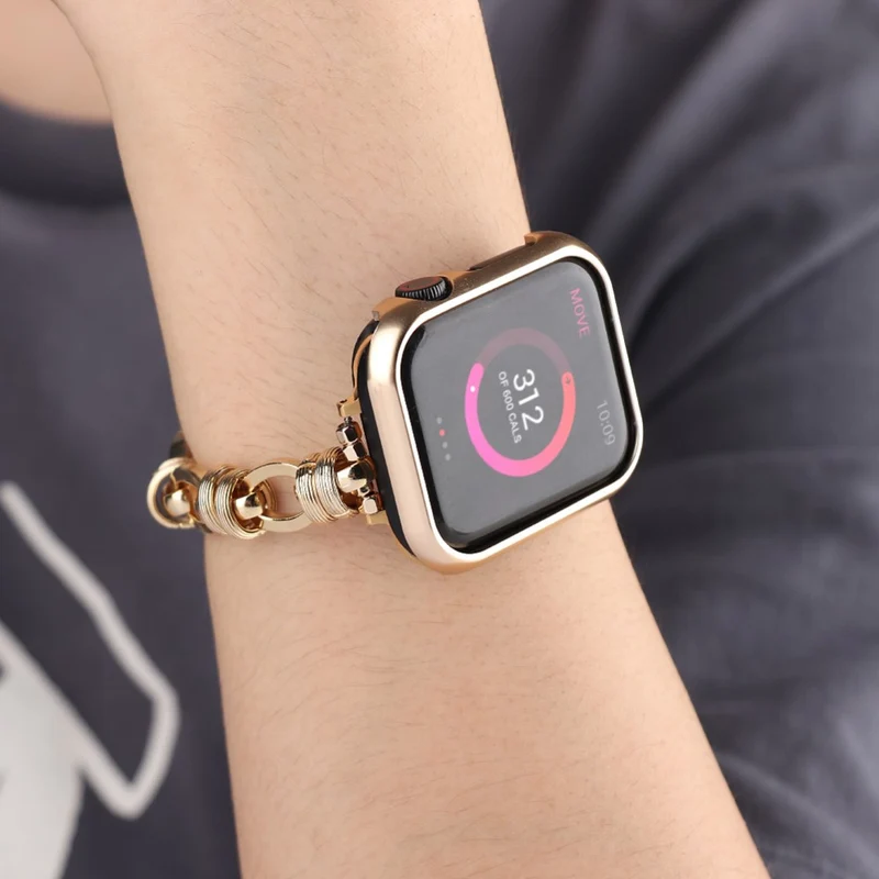 Super stylisch Apple Watch Series 7 41mm Metall armband