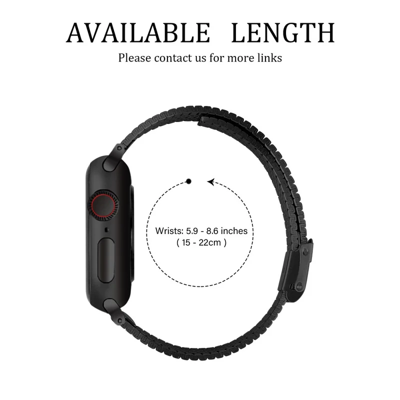 Mega haltbar Apple Watch Series 7 41mm Metall armband