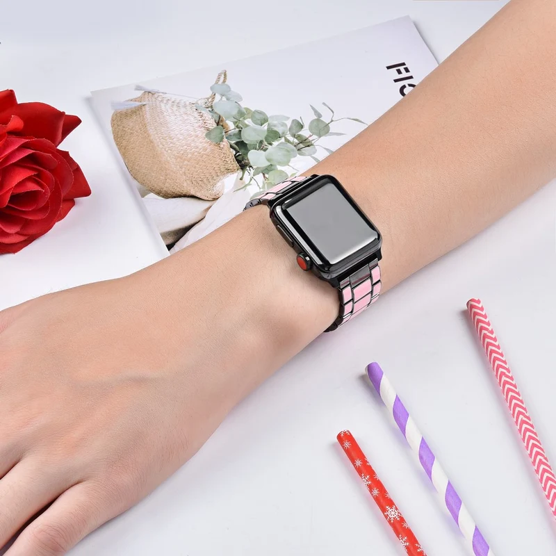 Sehr reizvoll Apple Watch Series 7 41mm Metall armband
