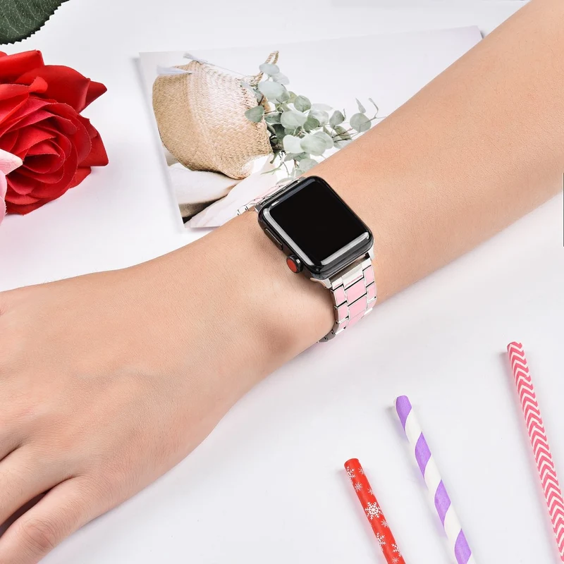 Sehr reizvoll Apple Watch Series 7 41mm Metall armband