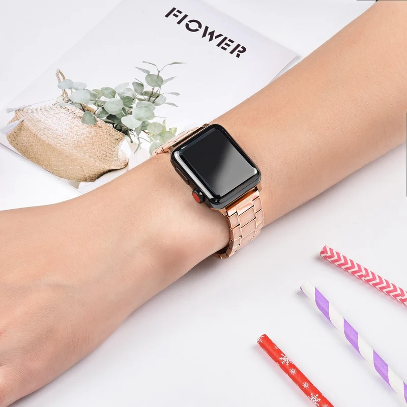 Sehr reizvoll Apple Watch Series 7 41mm Metall armband