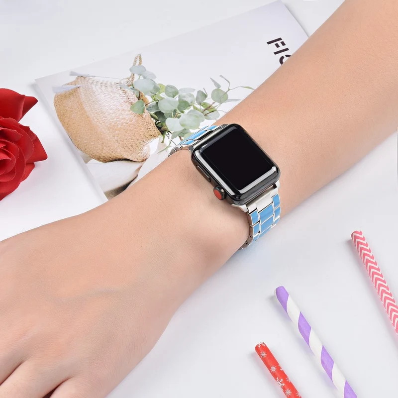 Sehr reizvoll Apple Watch Series 7 41mm Metall armband