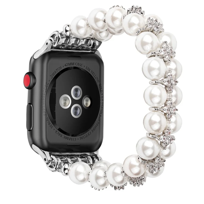 Sehr bequem Apple Watch Series 7 41mm Strass armband