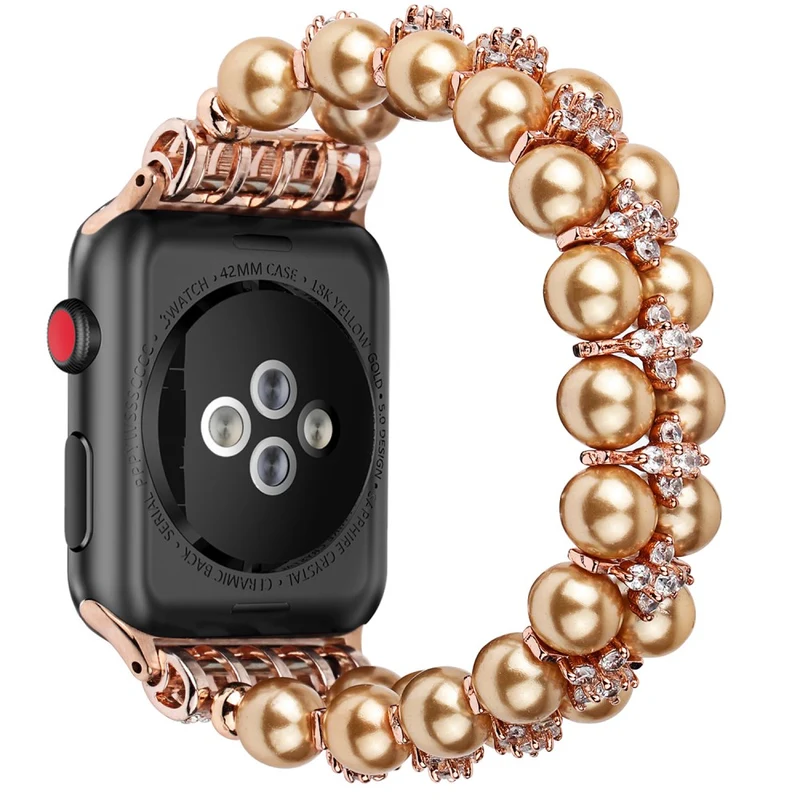 Sehr bequem Apple Watch Series 7 41mm Strass armband
