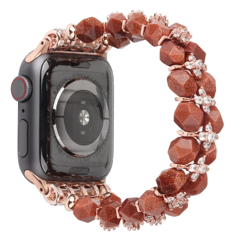 Sehr bequem Apple Watch Series 7 41mm Strass armband