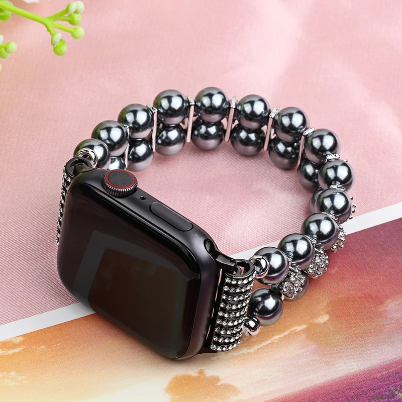 Sehr bequem Apple Watch Series 7 41mm Strass armband