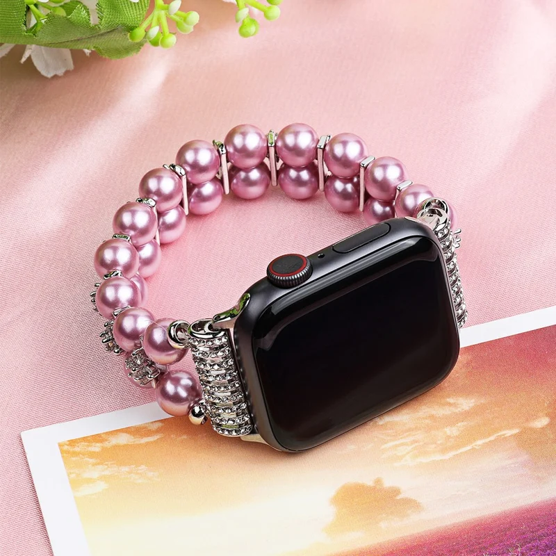 Sehr bequem Apple Watch Series 7 41mm Strass armband