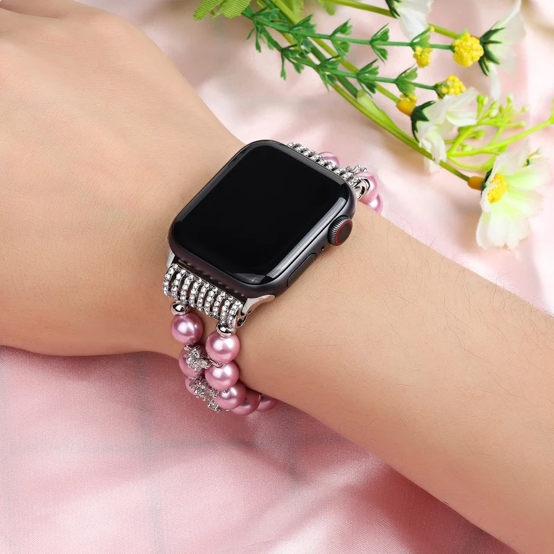 Sehr bequem Apple Watch Series 7 41mm Strass armband
