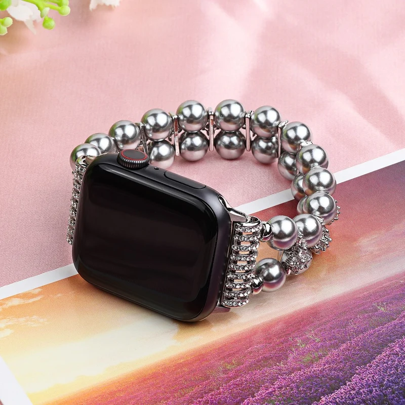 Sehr bequem Apple Watch Series 7 41mm Strass armband