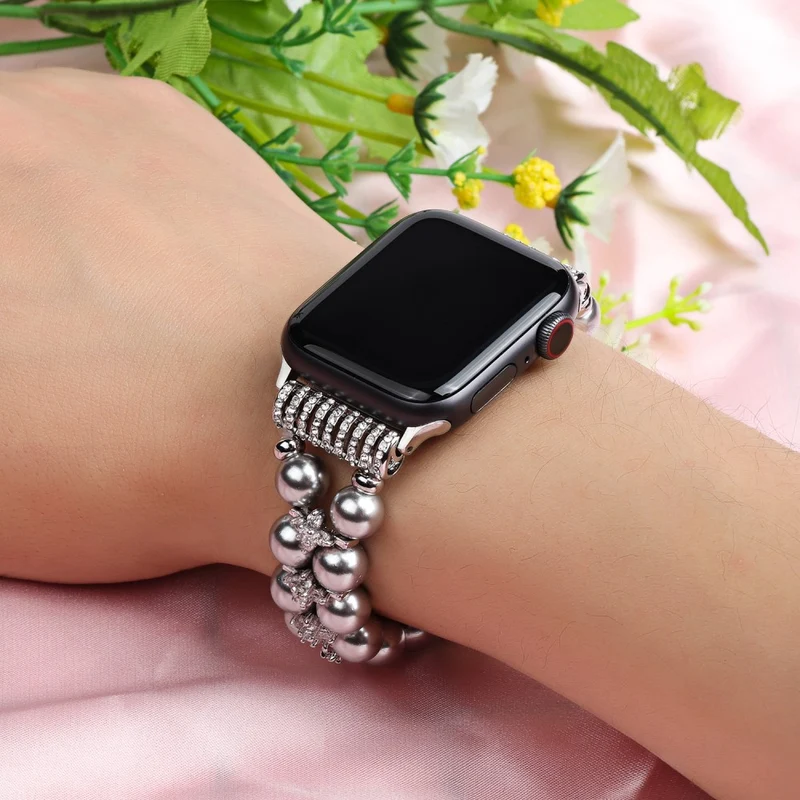 Sehr bequem Apple Watch Series 7 41mm Strass armband