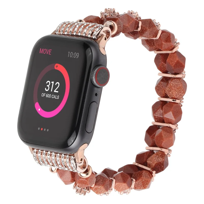 Sehr bequem Apple Watch Series 7 41mm Strass armband