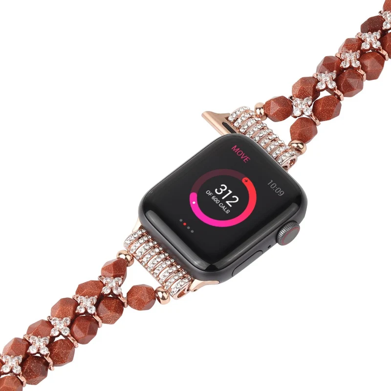 Sehr bequem Apple Watch Series 7 41mm Strass armband