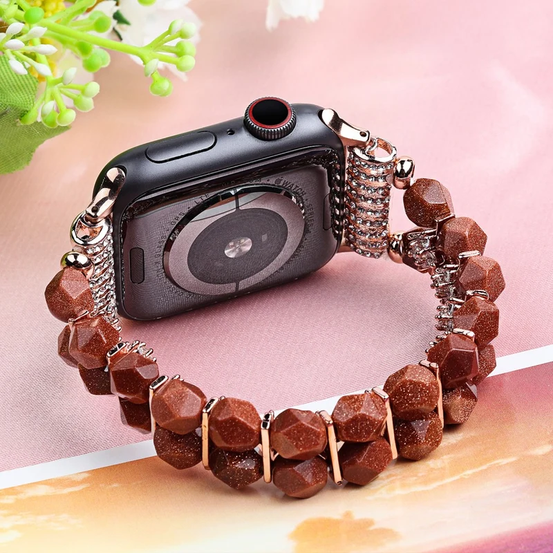 Sehr bequem Apple Watch Series 7 41mm Strass armband