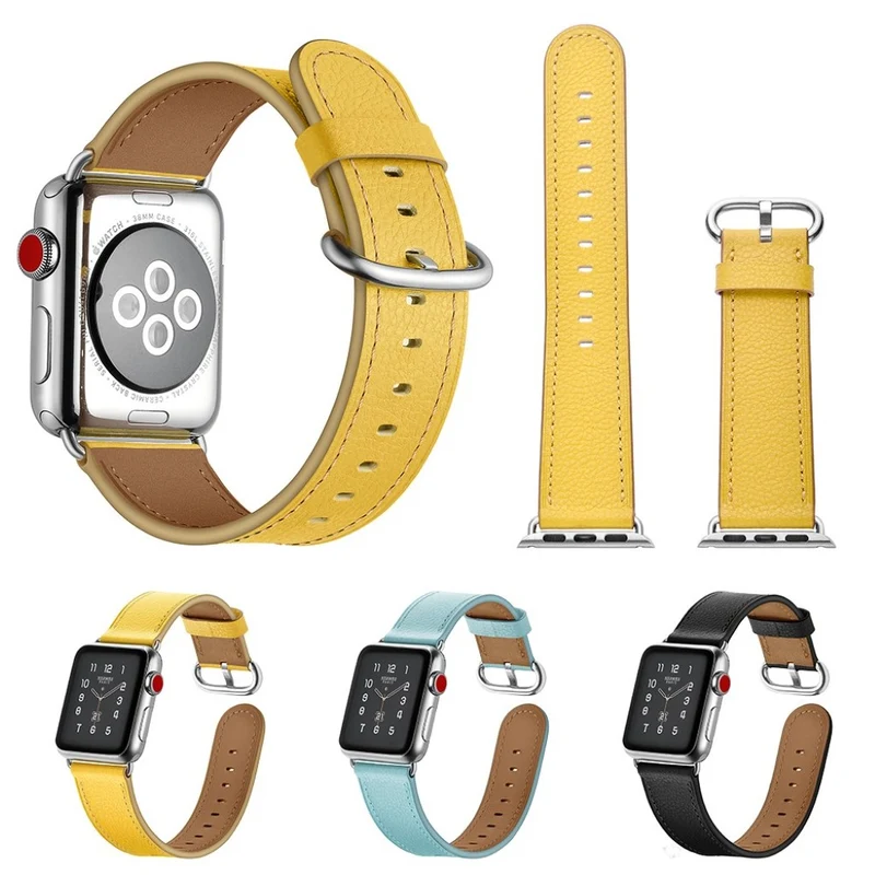 Apple Watch Series 5 44mm / Apple Watch 44mm Echtes Leder armband