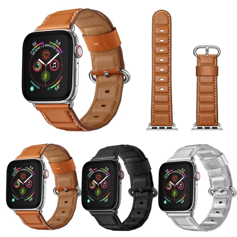 Apple Watch Series 5 44mm / Apple Watch 44mm Echtes Leder armband