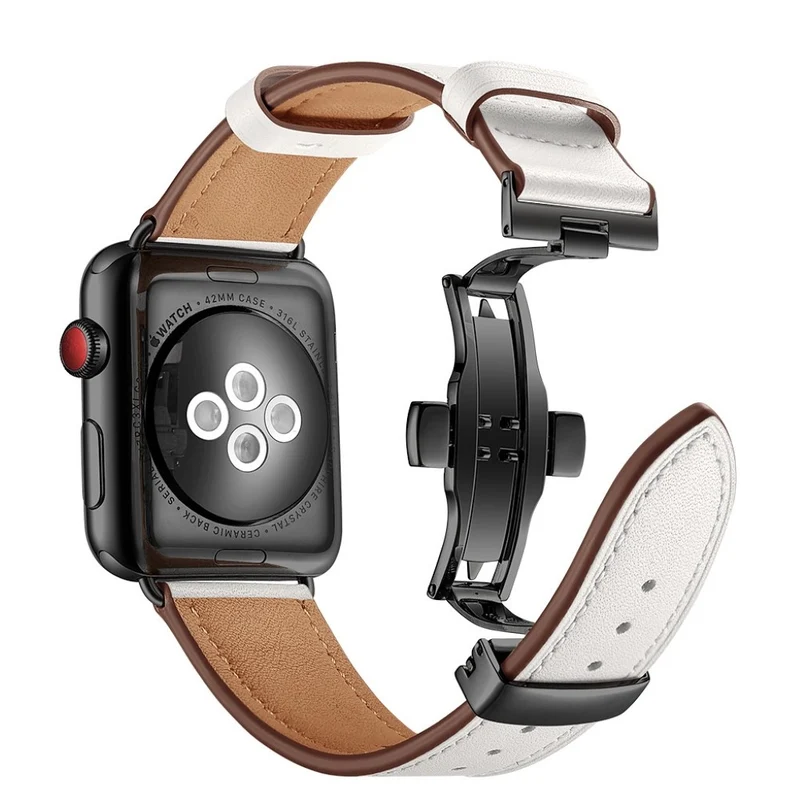 Apple Watch Series 5 44mm / Apple Watch 44mm Echtes Leder armband