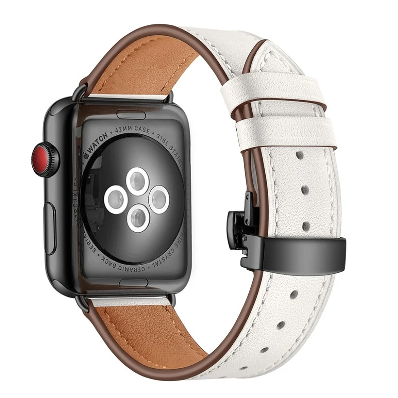 Apple Watch Series 5 44mm / Apple Watch 44mm Echtes Leder armband