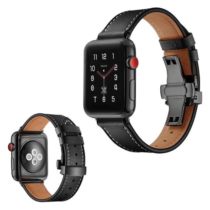 Apple Watch Series 5 44mm / Apple Watch 44mm Echtes Leder armband