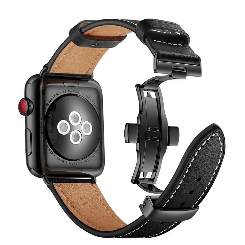 Apple Watch Series 5 44mm / Apple Watch 44mm Echtes Leder armband