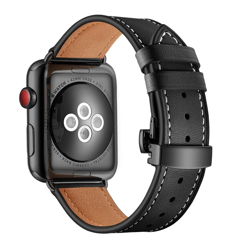 Apple Watch Series 5 44mm / Apple Watch 44mm Echtes Leder armband