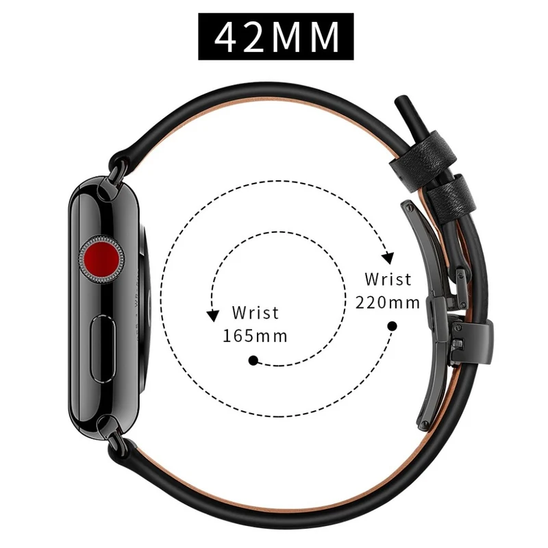 Apple Watch Series 5 44mm / Apple Watch 44mm Echtes Leder armband