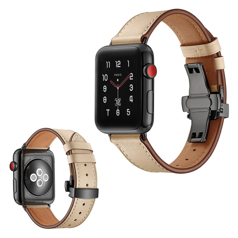 Apple Watch Series 5 44mm / Apple Watch 44mm Echtes Leder armband