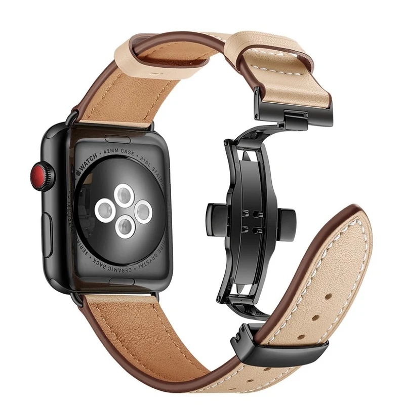 Apple Watch Series 5 44mm / Apple Watch 44mm Echtes Leder armband