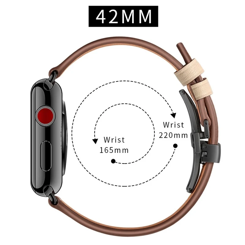Apple Watch Series 5 44mm / Apple Watch 44mm Echtes Leder armband