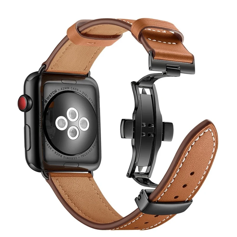 Apple Watch Series 5 44mm / Apple Watch 44mm Echtes Leder armband