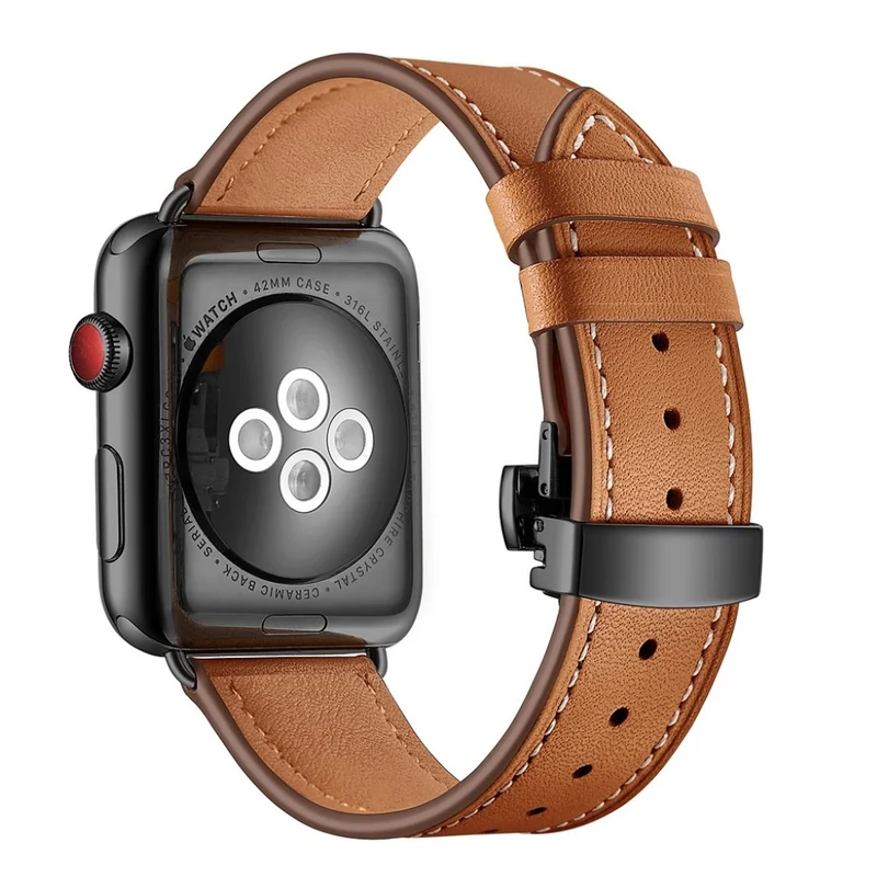 Apple Watch Series 5 44mm / Apple Watch 44mm Echtes Leder armband