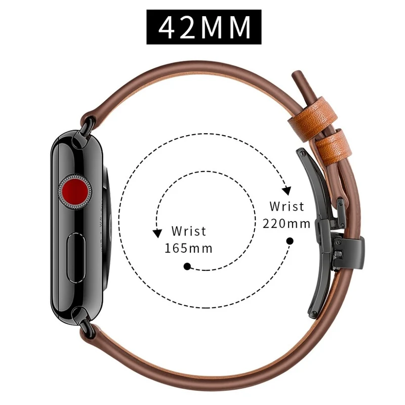 Apple Watch Series 5 44mm / Apple Watch 44mm Echtes Leder armband