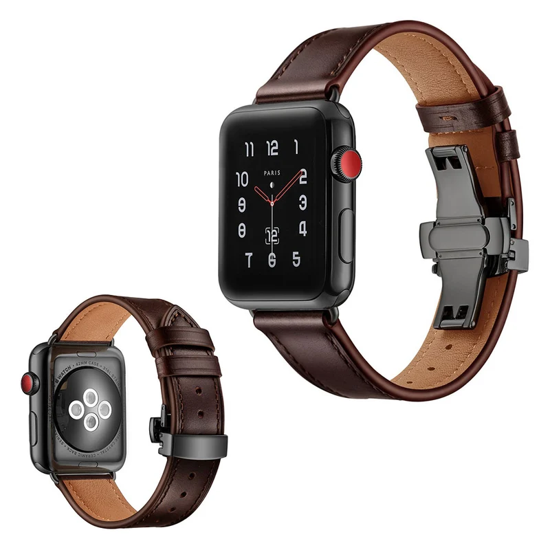 Apple Watch Series 5 44mm / Apple Watch 44mm Echtes Leder armband